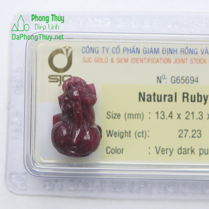 Tỳ Hưu Đá Ruby G65694
