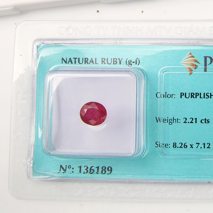 Viên đá quý phong thủy tự nhiên Ruby RBG2.01