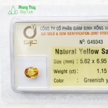 Viên đá sapphire vàng SPV1.15-G49343