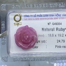 Hoa hồng đá quý ruby G49354