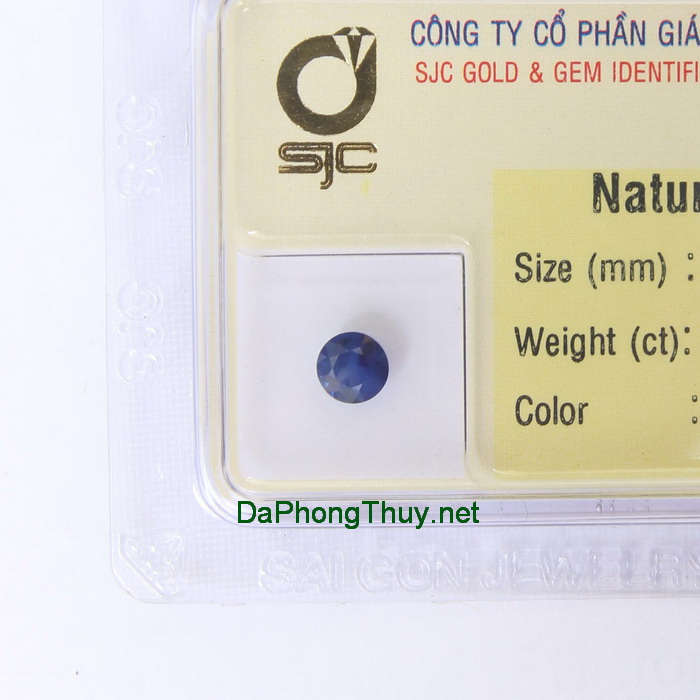 Da sapphire xanh bien