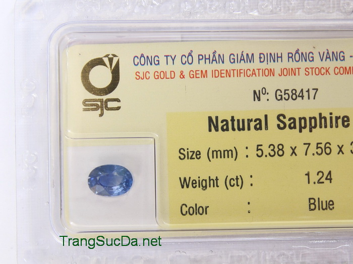Da sapphire xanh bien Da sapphire xanh bien