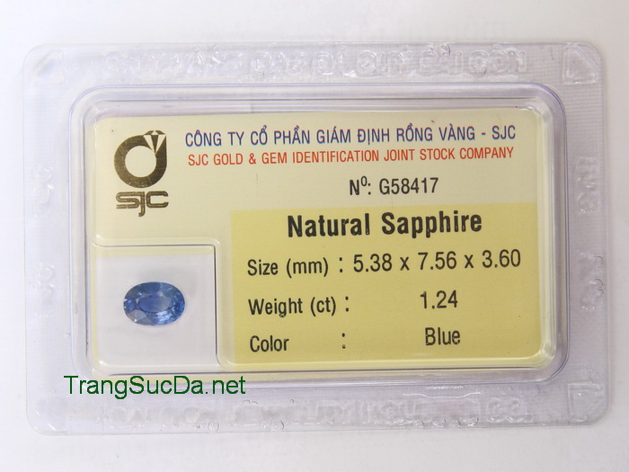 Da sapphire xanh bien Da sapphire xanh bien
