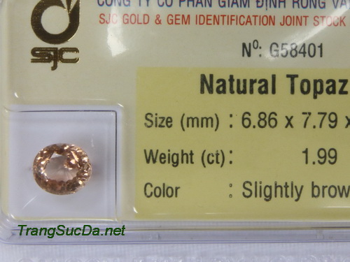 Da phong thuy topaz nau Da phong thuy topaz nau