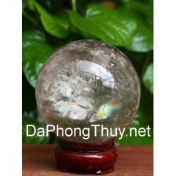 Quả cầu thạch anh khói phong thủy TRC007.2