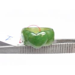 Nhẫn ngọc bích nephrite trái tim DNBN01