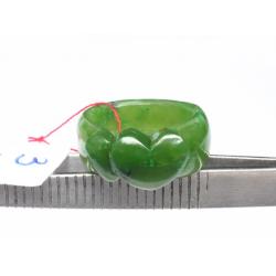 Nhẫn ngọc bích nephrite trái tim DNBN03