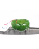 Nhẫn ngọc bích nephrite trái tim DNBN03