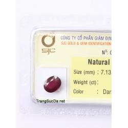 viên đá garnet ngọc hồng lựu GARNET2.57