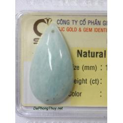 Mặt dây chuyền đá aquamarine aqua24.12