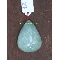 Mặt dây chuyền đá aquamarine aqua12