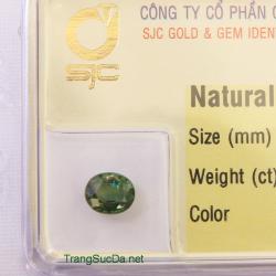 Viên đá sapphire xanh lá cây SPX0.78-G59448