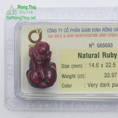 Tỳ Hưu Đá Ruby G65693