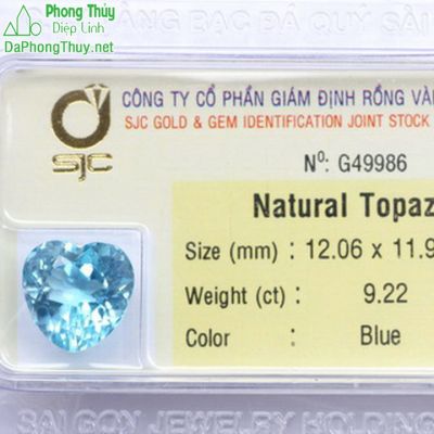 Viên đá topaz hoàng ngọc PAZ9.22 