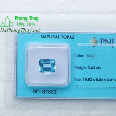 Viên đá topaz xanh hoàng ngọc PAZ5.64b