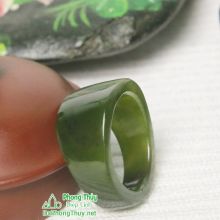 Nhẫn ngọc bích nephrite jade NBN13K-18.2