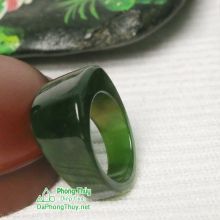 Nhẫn ngọc bích nephrite jade NBNK20-18.5