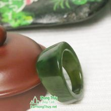 Nhẫn ngọc bích nephrite jade NBNK5-18.2