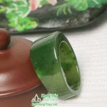 Nhẫn ngọc bích nephrite jade NBNK6-22,5