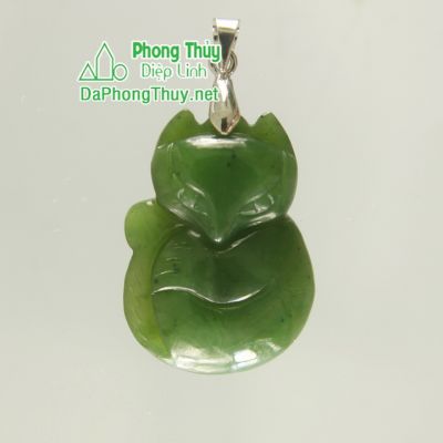 Hồ Ly đá phong thuỷ ngọc bích NBLY4