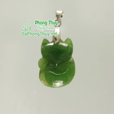 Hồ Ly đá phong thuỷ ngọc bích NBLY5