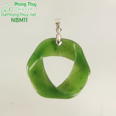 Mặt ngọc bích vòng xoắn may mắn NBM11