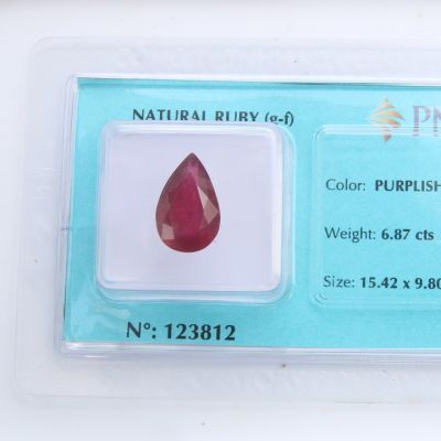 Viên đá quý phong thủy tự nhiên Ruby RBG6.87