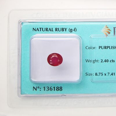 Viên đá quý phong thủy tự nhiên Ruby RBG2.40