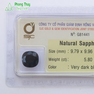 Viên đá sapphire xanh thiên nhiên SPKD5.8-G81441