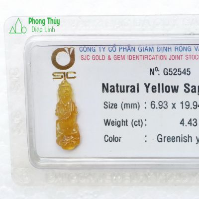 Phật Quan Âm sapphire vàng SPV4.43-G52545