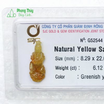 Phật Quan Âm sapphire vàng SPV6.12-G52544