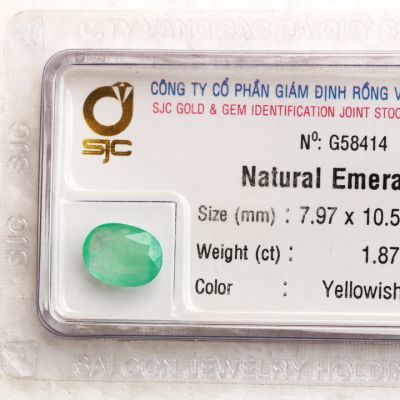 Đá emeral ngọc lục bảo NLB1.87