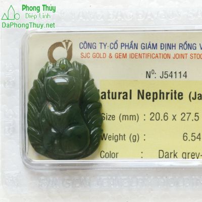 Hồ Ly đá phong thuỷ ngọc bích J54114