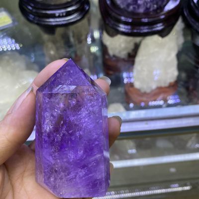 Khối Trụ Đá Phong Thủy Thạch Anh Tím Amethyst Thiên Nhiên TRU5