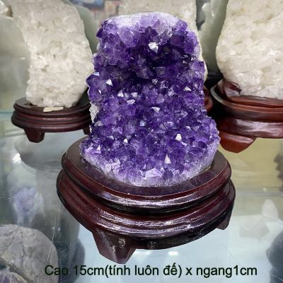 Khối đá phong thủy thạch anh tím Amethyst 2