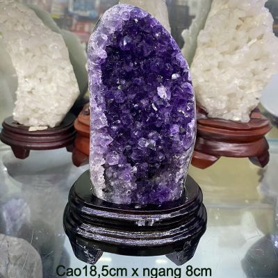 Khối đá phong thủy thạch anh tím Amethyst 5