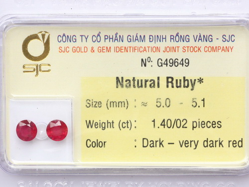 Bong tai ruby