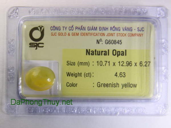 Vien da opal vang