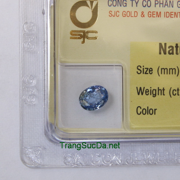 Da sapphire xanh bien